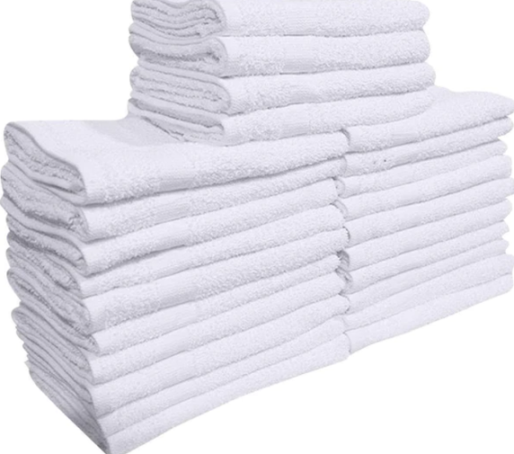 White Gym Towels Wholesale Gold Textiles