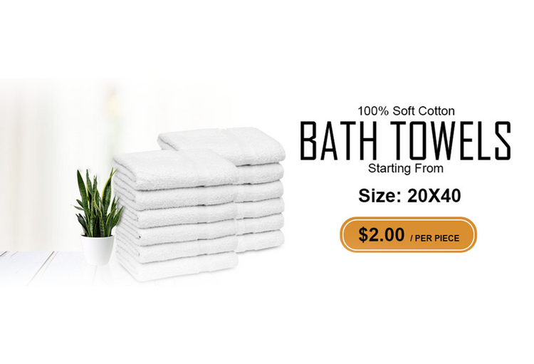  GOLD TEXTILES 60 Pack White Hotel Bath Towels Bulk 20x40 Inches  - Cotton Blend Economy Cheap Bath Towels for Commercial Uses, Gym, Salon,  Spa & Hair - Lightweight Bath Towels Quick
