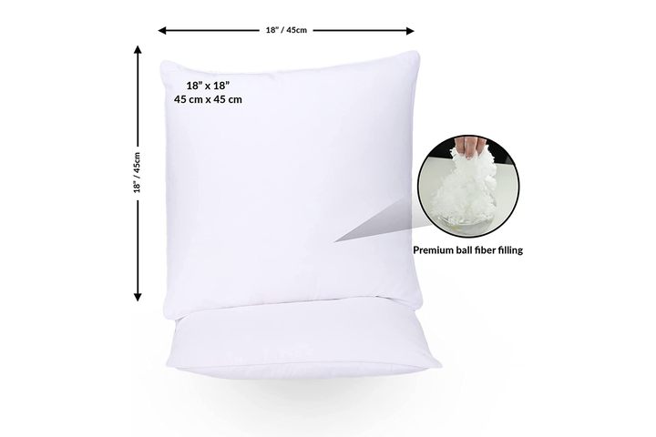 MONDAY MOOSE Throw Pillow Inserts, Set of 4 White Soft