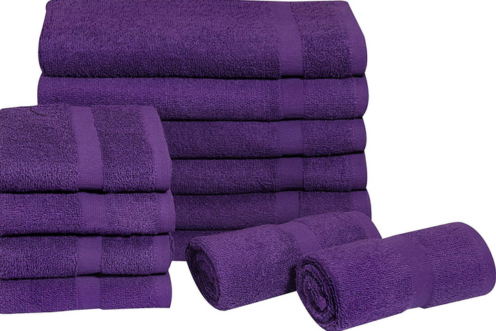 16x26-Purple Bleach Resistant Hand towels 100% Cotton