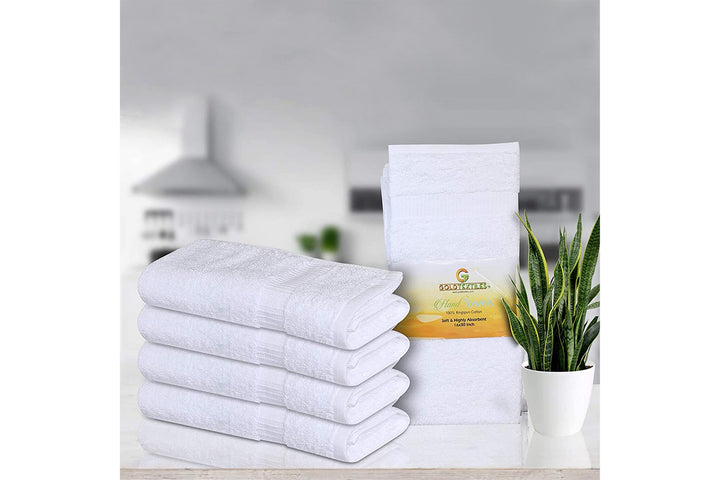 Gold Textiles Cotton Large Hand Towels ( 120-Pack,16"x30" ) -Multipurpose Use for Bath, Hand