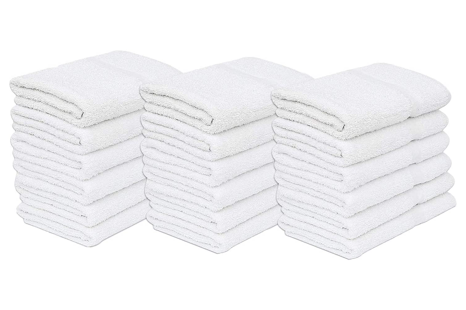 12 Pack Economy 100% Cotton Bath towels 24X48 White for Hotel/Motel, L –  Towels N More