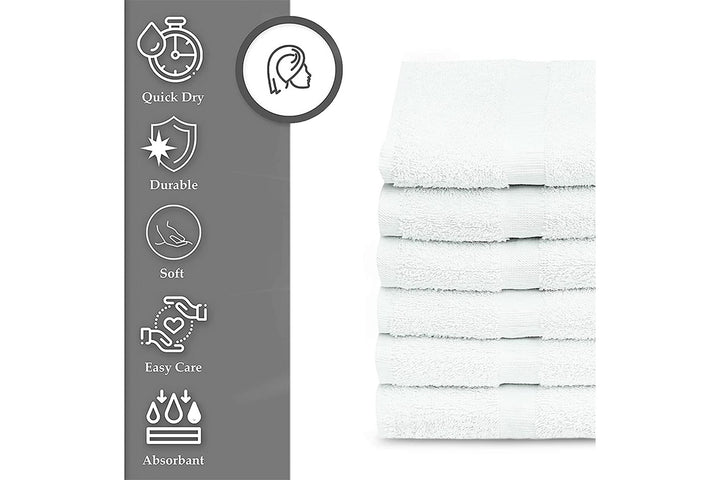 Gold Textiles 22X44 100% Cotton Economy Bath Towels Extra Absorbent Quick Dry (15 Dozen)