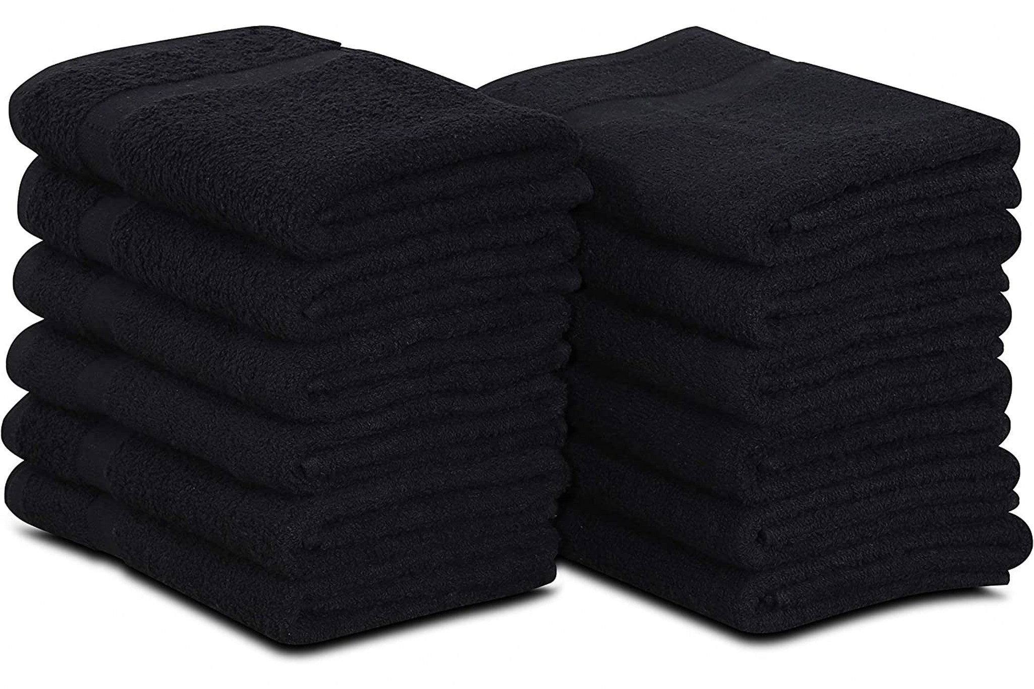 thumbnail image 2 of 12 Pack White 100% Cotton Bath Towels 20x40 Inches - Hotel Spa Gym Quality - 5.5 Lbs 2 of 5
