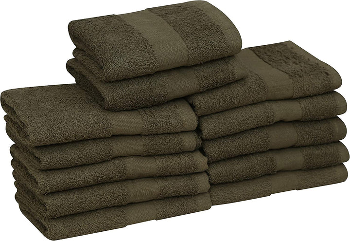 Hand Towels-24 Pack-Green, Super Absorbent Ring SPUN, 100% Cotton,(Size 16x27), Commercial Grade, Multipurpose, Gym-Spa-Salon Towel, 3 lbs. per Dozen
