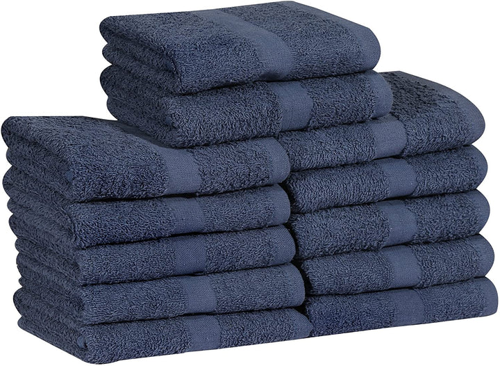 Cotton Salon Towels (24-Pack,Dark Grey,16x27 inches) - Soft Absorbent Quick Dry Gym-Salon-Spa Hand Towel (Gray) (100%
