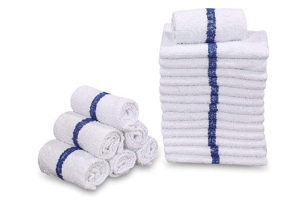 GOLD TEXTILES Bulk Bath Towels White 12 Pack (22x44 Inches) Economy Light  Weight Easycare