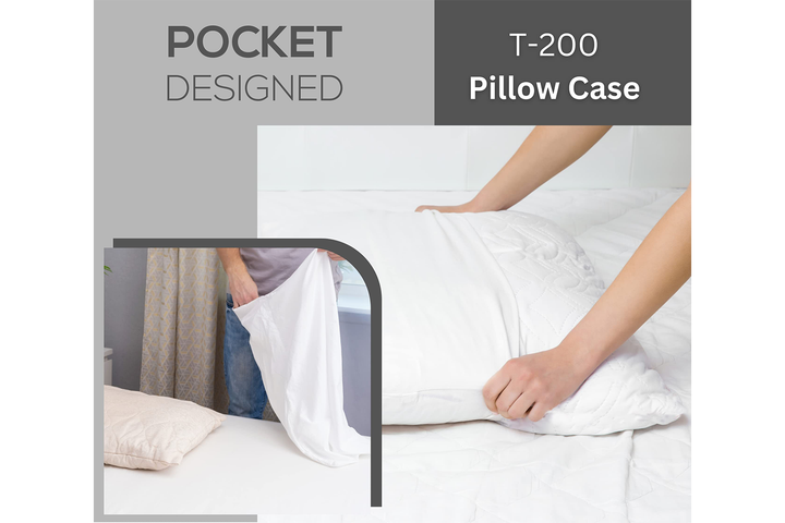 Gold Textiles Pillowcase White T-200 Perfect for Physical Therapy Clinics, Hotels, Camps (100)